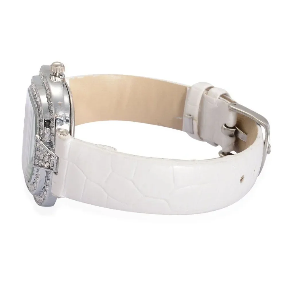 STRADA Austrian Crystal Watch with Earrings